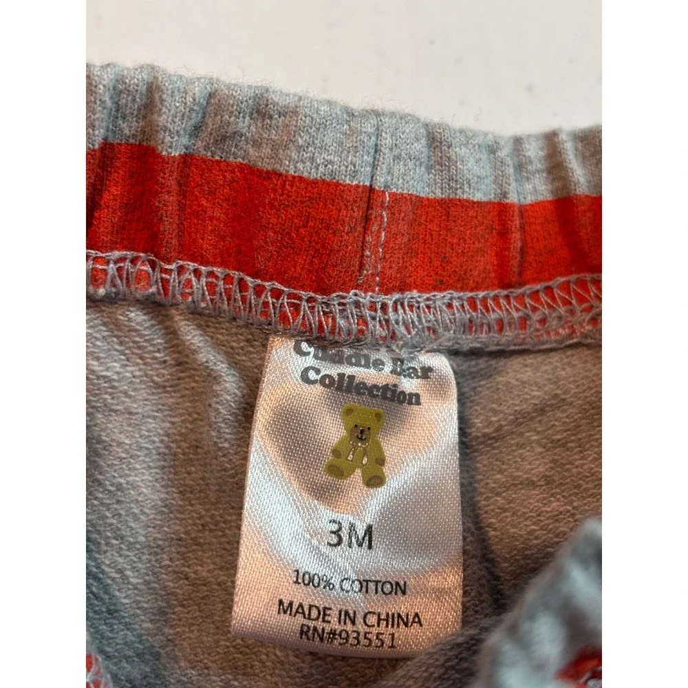 Carter's 3M Baby Boy Bundle of 5 Denim Overalls Striped Tee‎ Grey Pants
